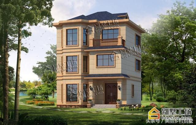 8.5X9米小戶型三層樓房設計圖，造價低，好建造