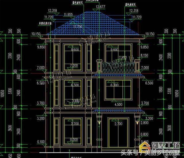 8.5X9米小戶型三層樓房設計圖，造價低，好建造