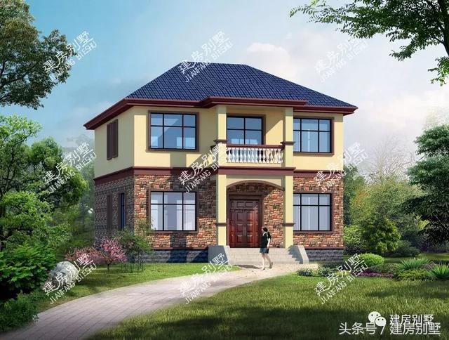 面寬11米左右的兩層別墅小樓設計圖，這2款很受歡迎