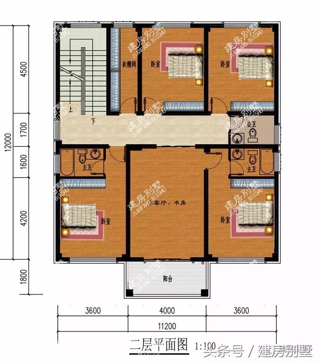 面寬11米左右的兩層別墅小樓設計圖，這2款很受歡迎