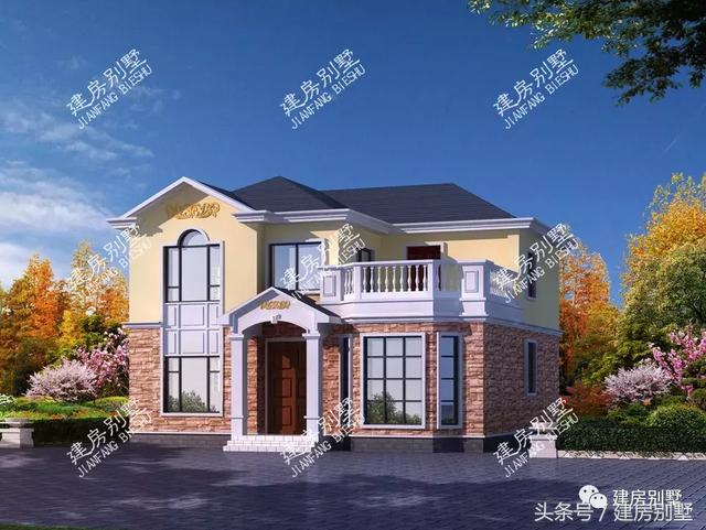 面寬11米左右的兩層別墅小樓設計圖，這2款很受歡迎