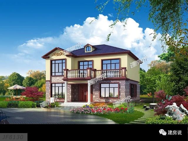 5款全新設(shè)計的兩層小樓房設(shè)計圖，回家建一棟，不再漂泊