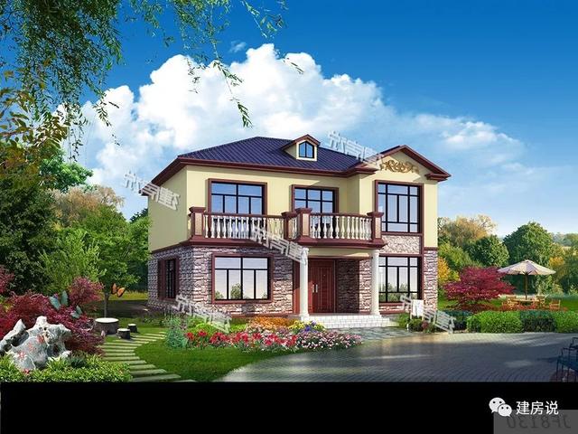 5款全新設(shè)計的兩層小樓房設(shè)計圖，回家建一棟，不再漂泊