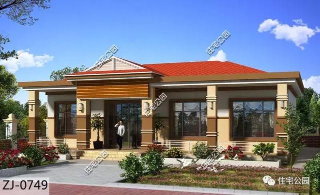 11×15米一層平房設(shè)計(jì)方案圖，一層也能這么漂亮