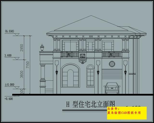 24萬建2層別墅！歐式款方正戶型，帶八角亭外觀、玄關(guān)、車庫