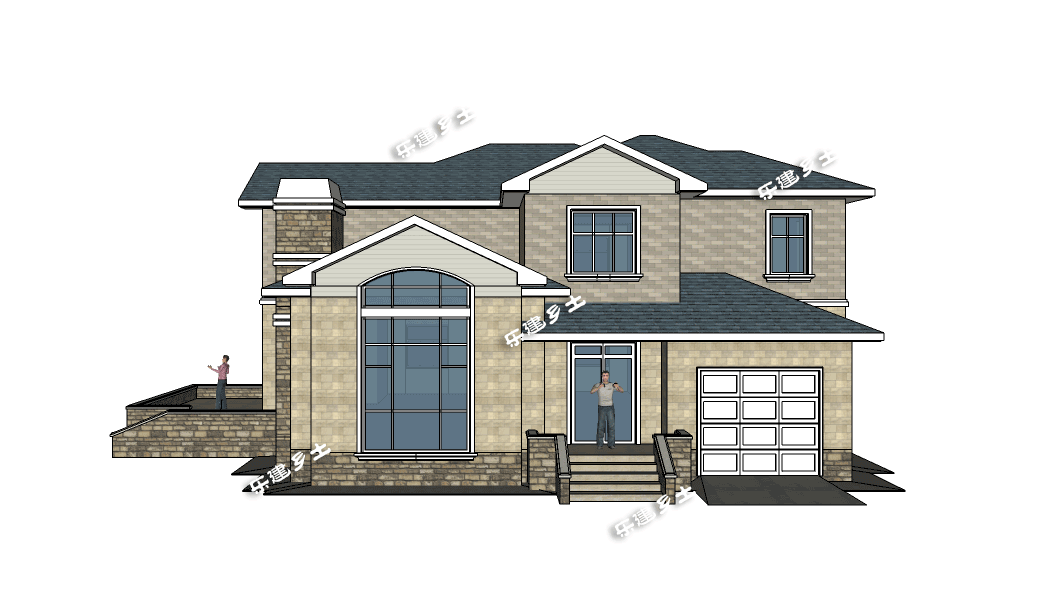 二層磚混結構鄉(xiāng)間小別墅全套圖紙分享！