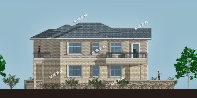 二層磚混結構鄉(xiāng)間小別墅全套圖紙分享！