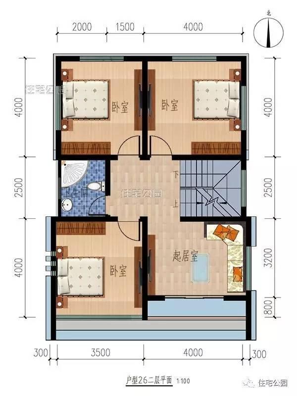 2套3層別墅，占地不到100平，哪套設計好？