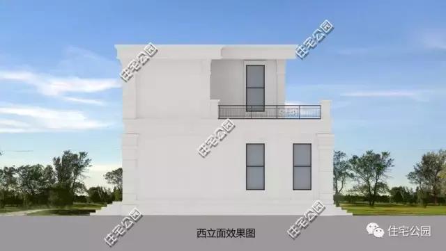 自建11X11米農(nóng)村2層別墅，帶鍋爐房露臺設(shè)計，適合農(nóng)村！