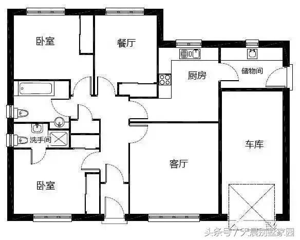 5套農(nóng)村自建一層別墅，一套比一套大氣美觀！含設(shè)計圖