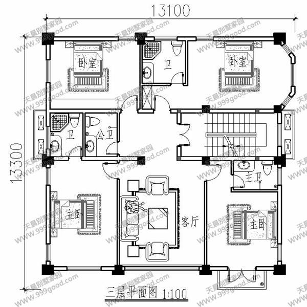 農(nóng)村四層歐式別墅設(shè)計圖，別具一格的奢華享受！
