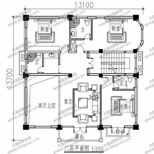 農(nóng)村四層歐式別墅設(shè)計圖，別具一格的奢華享受！
