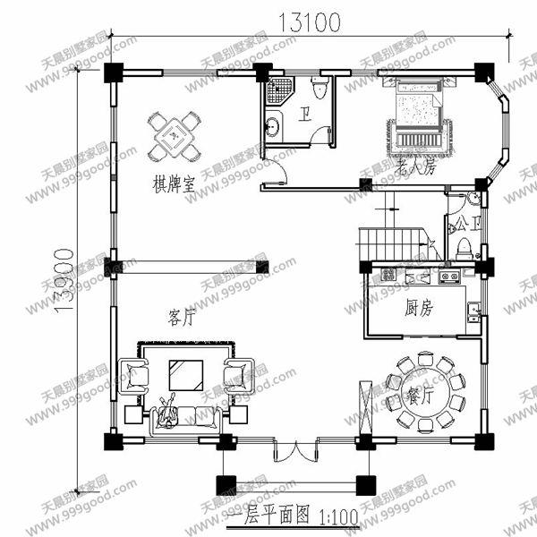 農(nóng)村四層歐式別墅設(shè)計圖，別具一格的奢華享受！