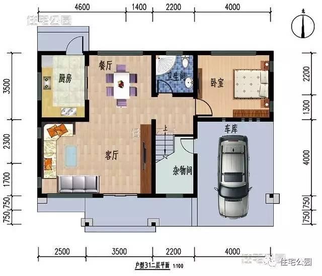 4套帶車庫的新農(nóng)村別墅，哪個車庫設(shè)計最好？