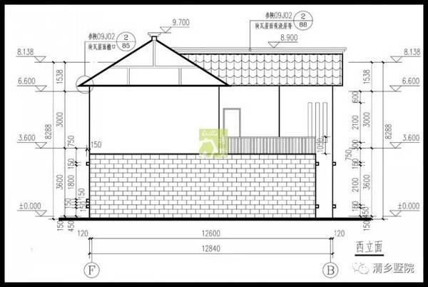 17X17米方正農(nóng)村別墅，旋轉(zhuǎn)樓梯雙車庫(kù)，秒殺城里商品房！