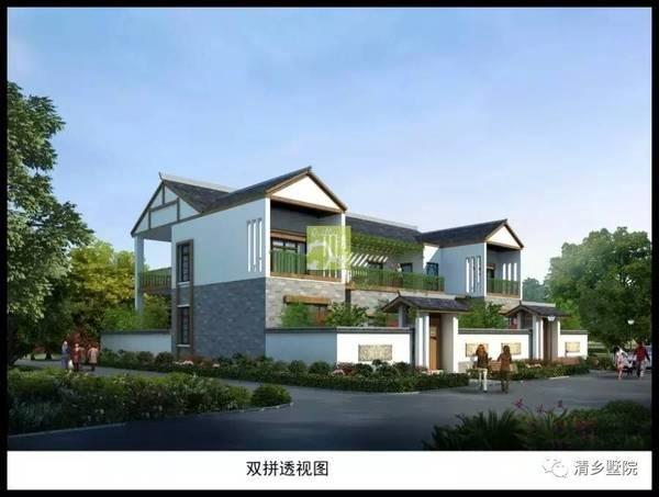 17X17米方正農(nóng)村別墅，旋轉(zhuǎn)樓梯雙車庫(kù)，秒殺城里商品房！