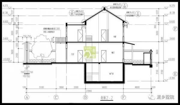 17X17米方正農(nóng)村別墅，旋轉(zhuǎn)樓梯雙車庫(kù)，秒殺城里商品房！