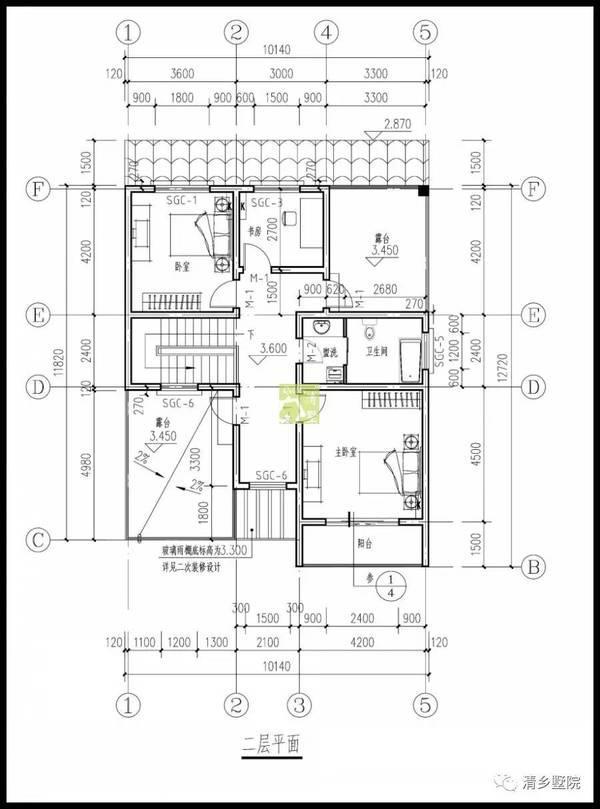 17X17米方正農(nóng)村別墅，旋轉(zhuǎn)樓梯雙車庫(kù)，秒殺城里商品房！
