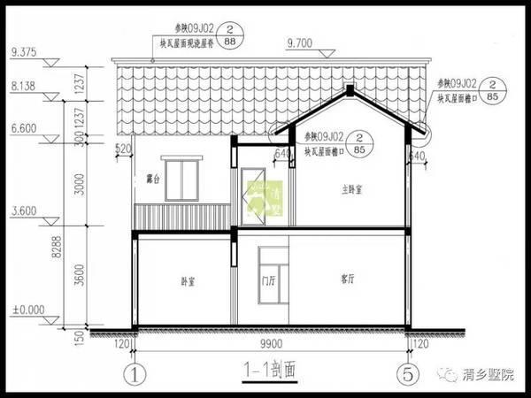 17X17米方正農(nóng)村別墅，旋轉(zhuǎn)樓梯雙車庫(kù)，秒殺城里商品房！