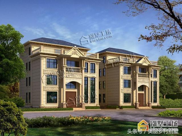 12X13米自建農(nóng)村四層別墅圖，超大露臺很給力