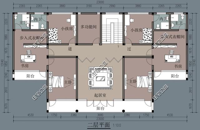 幾款帶院子的傳統(tǒng)中式房屋設計方案圖，古香古色