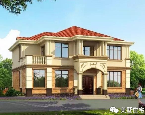 12款兩層小樓房外觀效果圖，風(fēng)格樣式各異