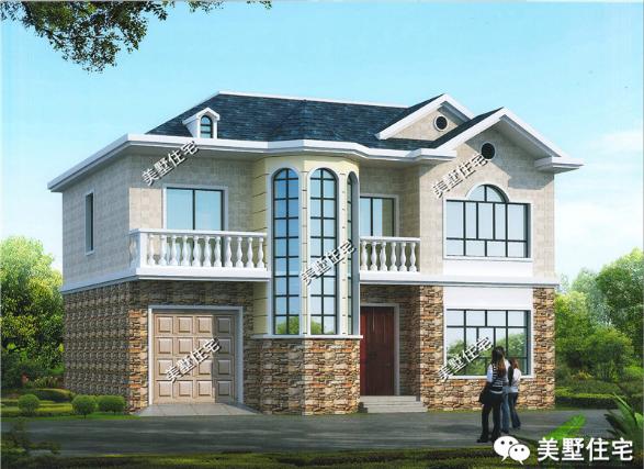 12款兩層小樓房外觀效果圖，風(fēng)格樣式各異