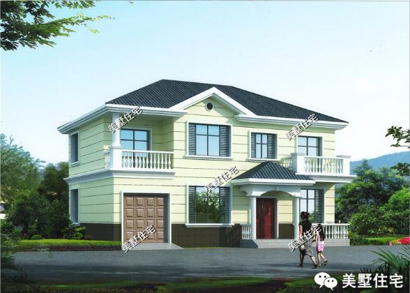 12款兩層小樓房外觀效果圖，風(fēng)格樣式各異