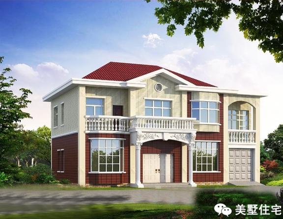 12款兩層小樓房外觀效果圖，風(fēng)格樣式各異