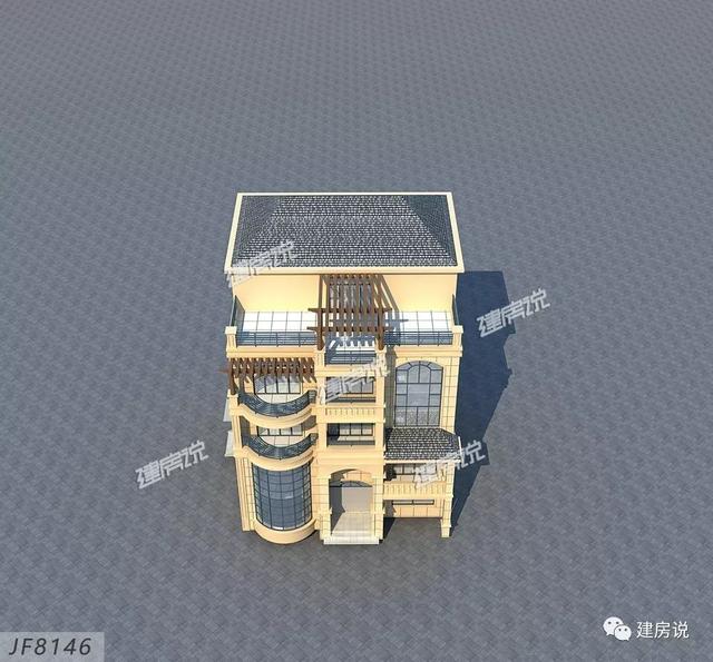 帶空中花園五層別墅設(shè)計(jì)戶型方案圖，KTV，娛樂室，健身房……