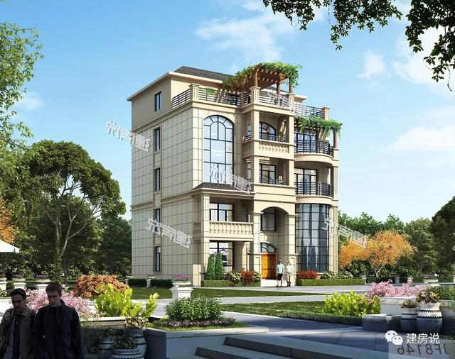 帶空中花園五層別墅設(shè)計(jì)戶型方案圖，KTV，娛樂室，健身房……