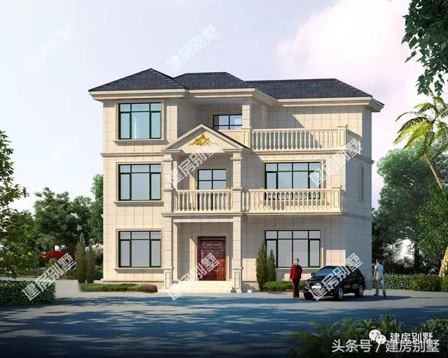 同樣開間12.8米的兩套三層別墅設(shè)計方案，你會選哪個？