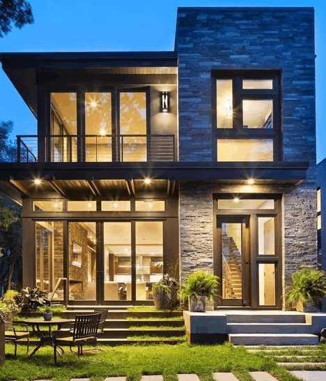 現(xiàn)代風(fēng)格別墅設(shè)計圖，簡約大氣，透著時尚風(fēng)