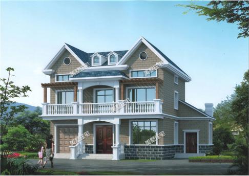 小進(jìn)深自建房戶型圖，一層、二層、三層都有