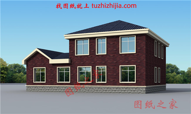 農(nóng)村4間2層樓房設(shè)計圖 ，帶有烤火房，適宜居住