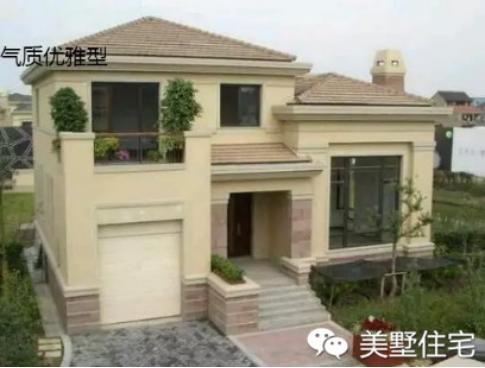 二層好看的小別墅設(shè)計(jì)圖，整體色彩搭配就是很有文雅的氣息