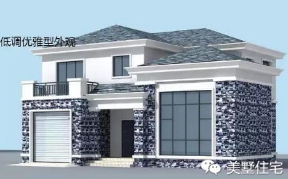 二層好看的小別墅設(shè)計(jì)圖，整體色彩搭配就是很有文雅的氣息