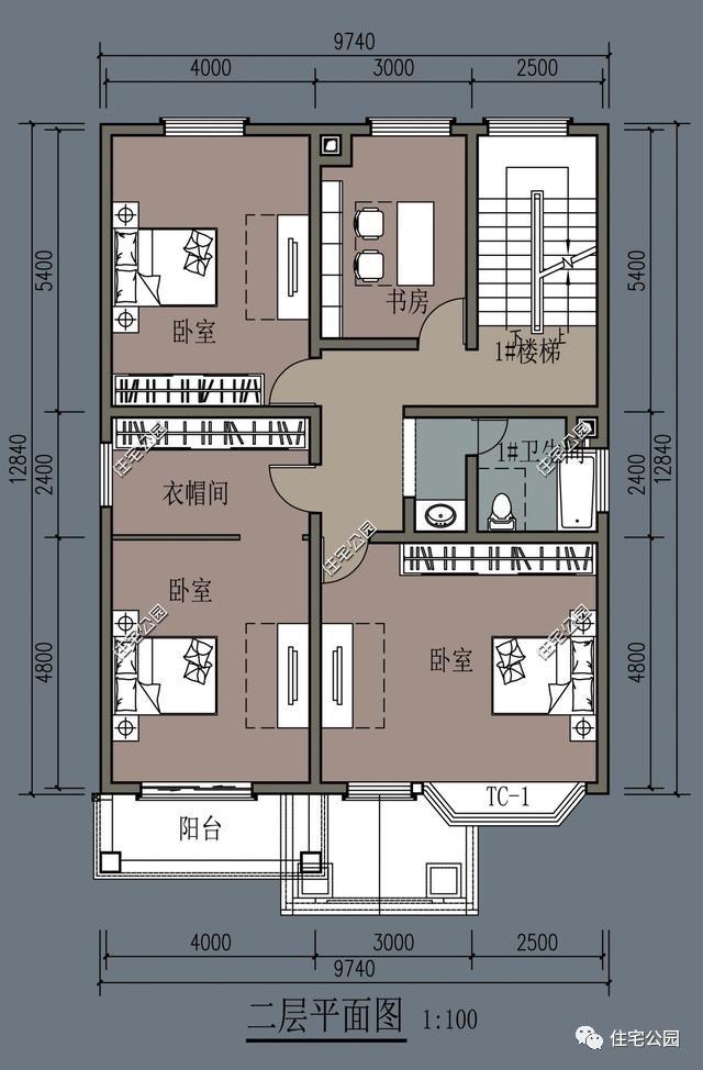 二層簡約小別墅設計圖，設計不在繁復，舒適就行