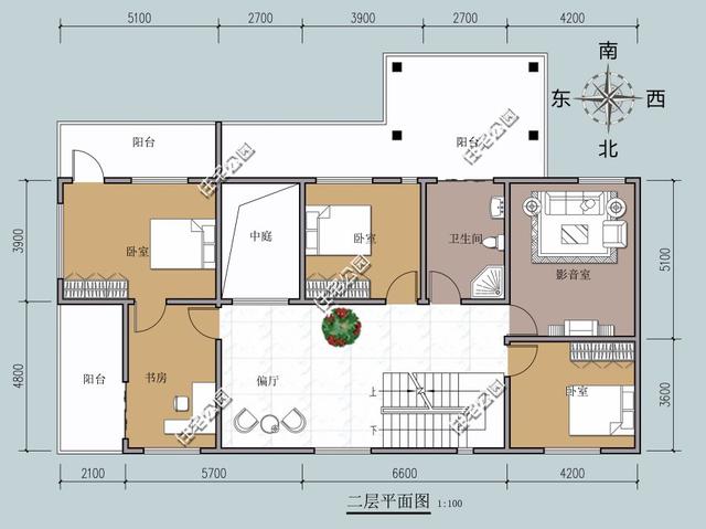 三套二層農(nóng)村住宅設計圖，二層自建房戶型圖