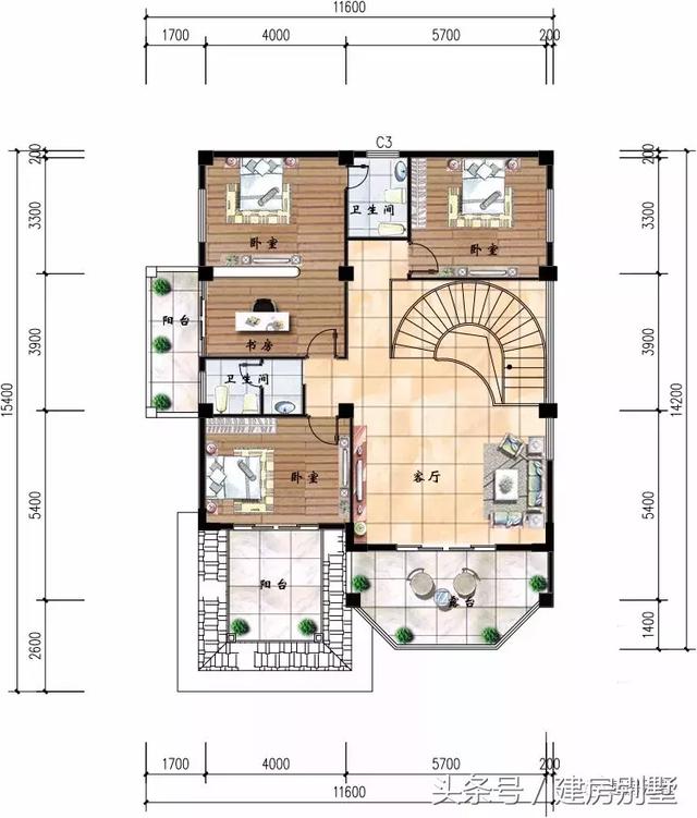 多款帶車庫的小別墅設(shè)計圖紙，愛車一族的福音
