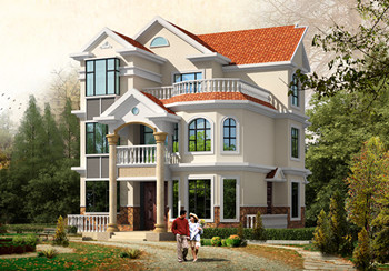 帶電梯農(nóng)村建房三層小洋樓，樓中樓結構，帶露臺