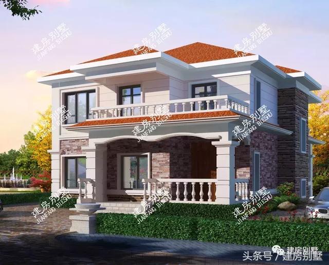 2套戶型通用的二層住宅設(shè)計(jì)戶型，老少皆宜