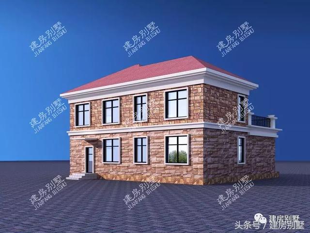 2套戶型通用的二層住宅設(shè)計(jì)戶型，老少皆宜