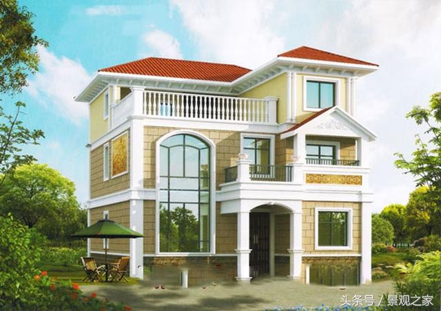 農(nóng)村三層別墅設(shè)計(jì)圖及效果圖，美觀(guān)大氣