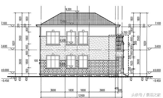 二層小別墅設(shè)計(jì)圖，樓中樓結(jié)構(gòu)，外觀漂亮，簡(jiǎn)單