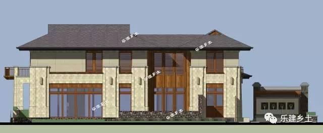 15x42米二層山地別墅設(shè)計，妙取亞洲建筑元素