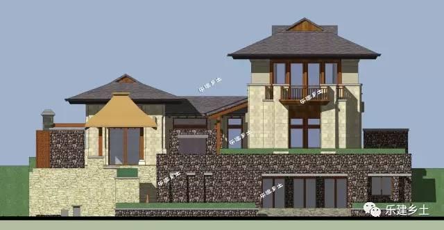 15x42米二層山地別墅設(shè)計，妙取亞洲建筑元素