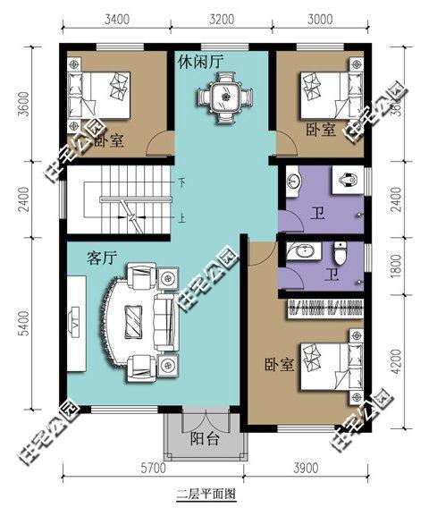 2套農(nóng)村自建房戶(hù)型，面寬不足10m，多臥室更實(shí)用！