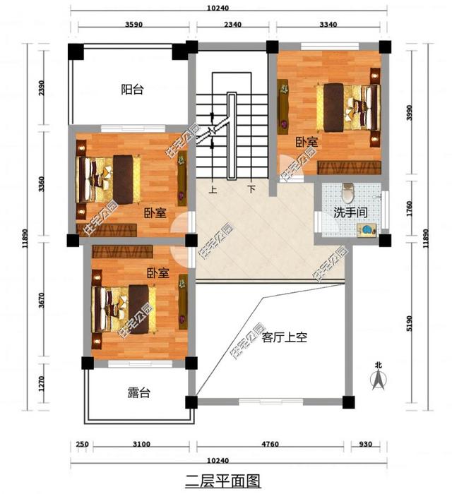 2套農(nóng)村自建房戶(hù)型，面寬不足10m，多臥室更實(shí)用！