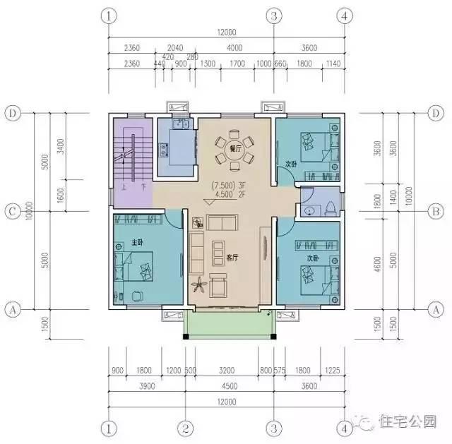 農(nóng)村宅基地臨街、兩側(cè)無窗怎么建房？不如看看這2套戶型